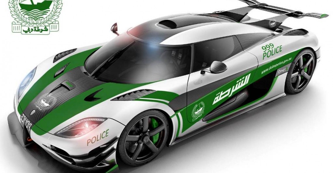 Koenigsegg One:1 Dubai Police - wizualizacja
