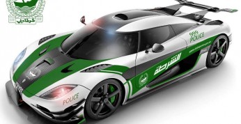 Koenigsegg One:1 w roli arabskiego radiowozu - wizualizacja