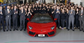 Lamborghini świętuje produkcję 5000 egzemplarzy Aventadora