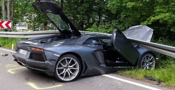 Lamborghini Aventador zostało rozbite w południowych Niemczech