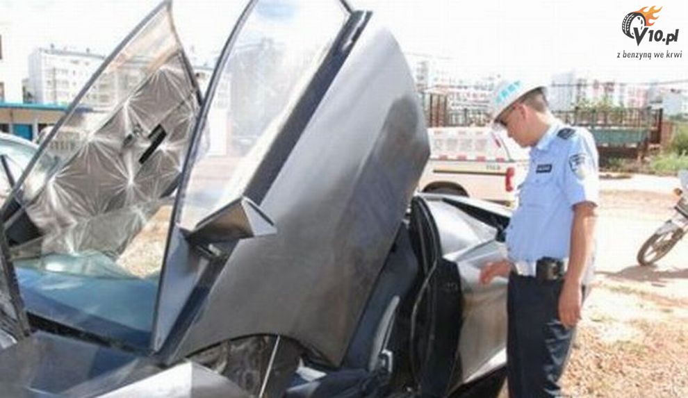 Replika Lamborghini Aventador skonfiskowana