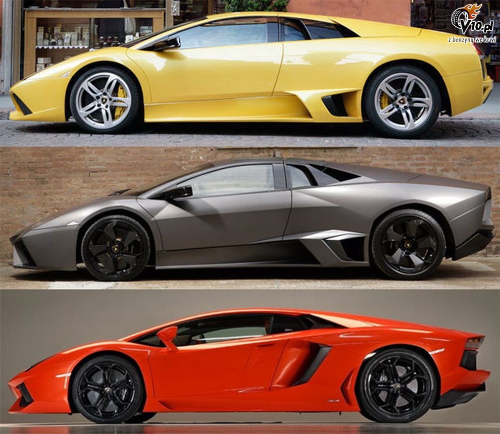Aventador, Murcielago, Reventon