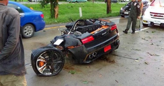 Lamborghini Gallardo - wypadek