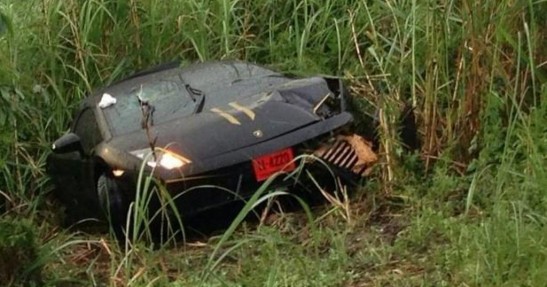 Lamborghini Gallardo - wypadek