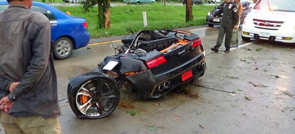 Lamborghini Gallardo - wypadek