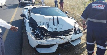 Lamborghini Gallardo zderzyło się z Mazdą CX-5