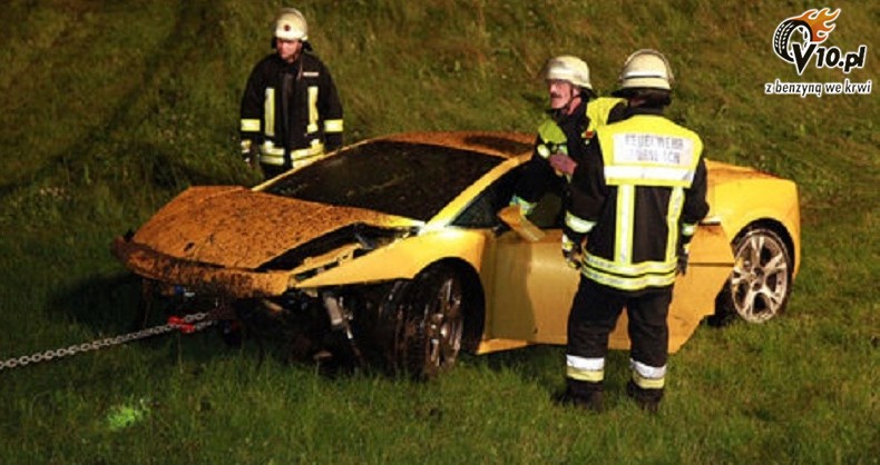 Lamborghini Gallardo - wypadek