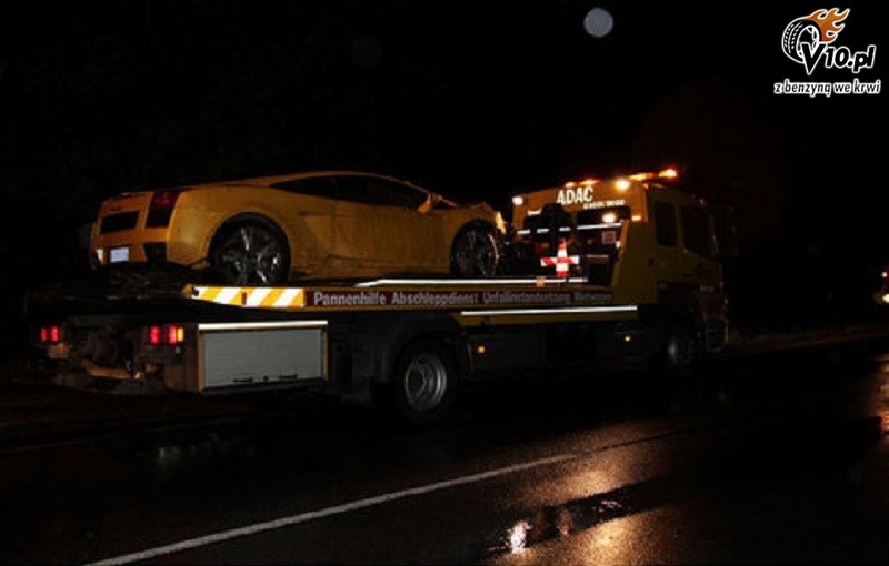 Lamborghini Gallardo - wypadek