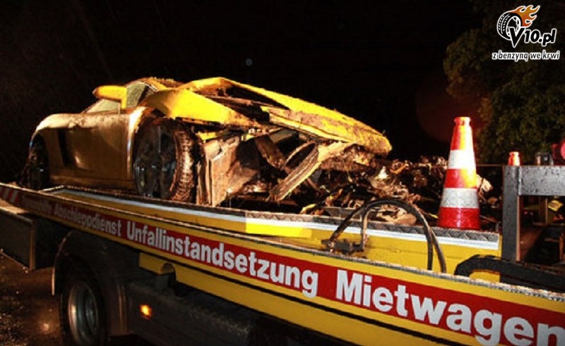 Lamborghini Gallardo - wypadek