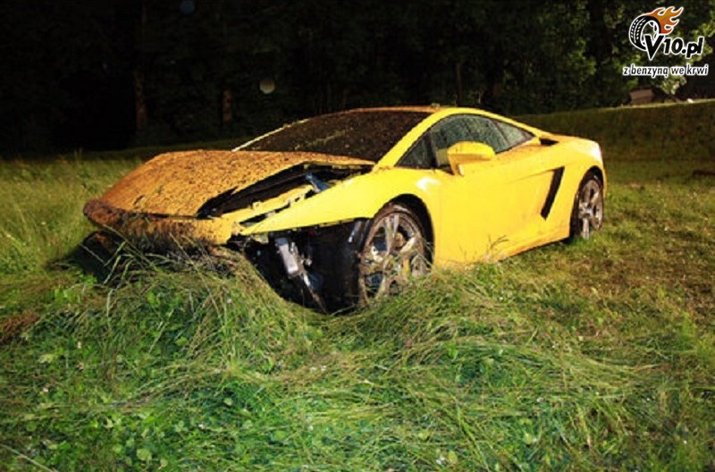 Lamborghini Gallardo - wypadek
