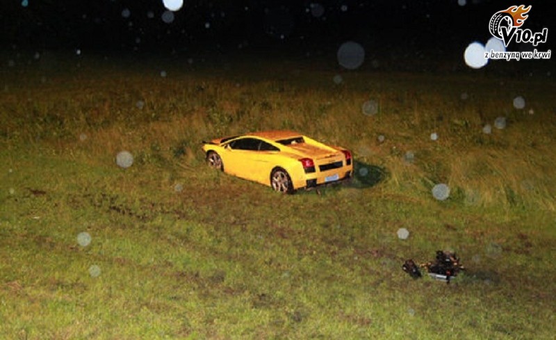 Lamborghini Gallardo - wypadek
