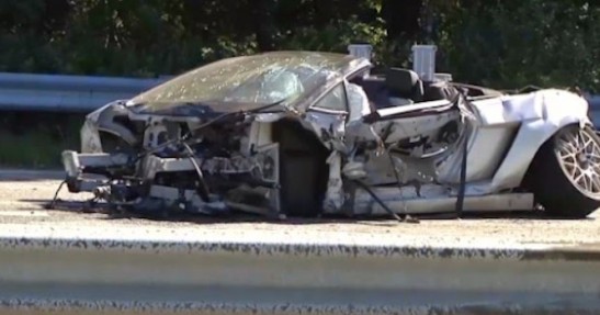 Lamborghini Gallardo - wypadek