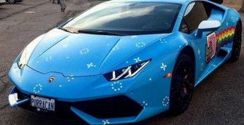 Lamborghini Huracan ubrane w motyw Nyan Cat - oto nowe auto DJ-a