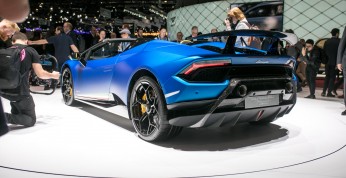 GIMS 2018 - stoisko Lamborghini i Huracan Performante Spyder
