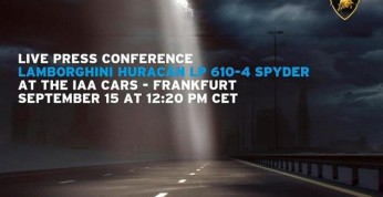 Lamborghini oficjalnie zapowiedziało premierę Huracana Spyder