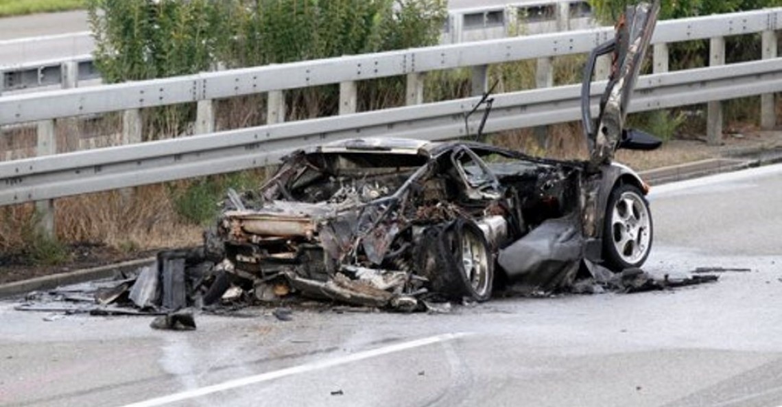 Lamborghini Murcielago - wypadek