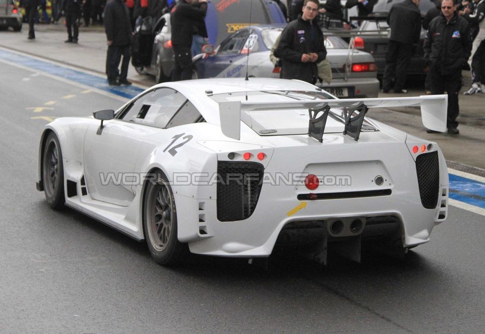 Lexus LFA - wersja wycigowa podczas testw