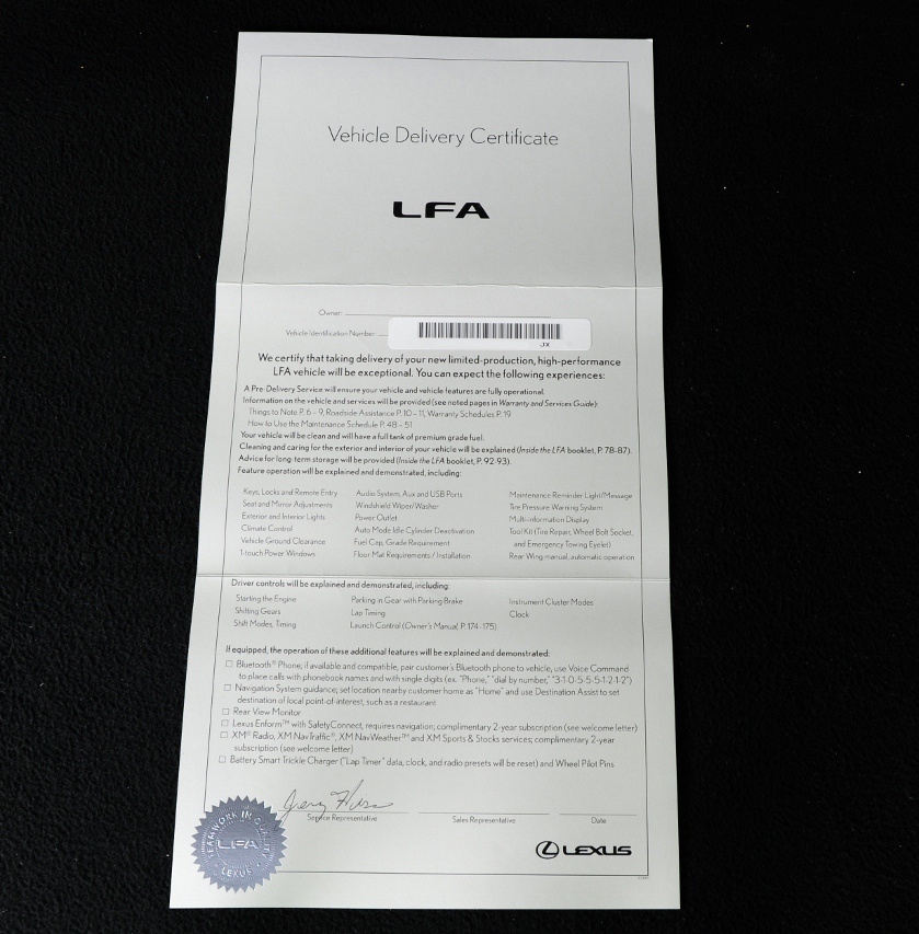 Lexus LFA Nurburgring Package