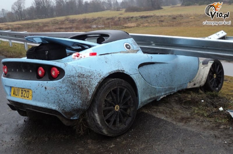 Lotus Elise Club Racer - wypadek