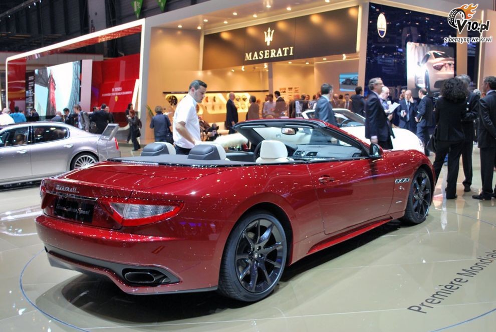 Maserati GranCabrio Sport na targach w Genewie