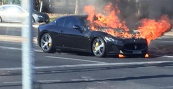Maserati GranTurismo spłonęło w Australii