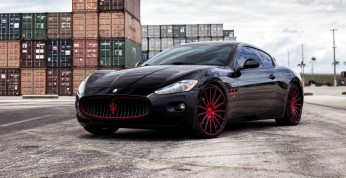 Maserati GranTurismo z felgami Vossen Red