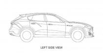 Maserati Levante - rysunki patentowe
