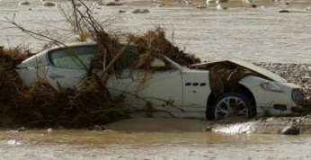 Maserati Quattroporte zostało porzucone w Izraelu