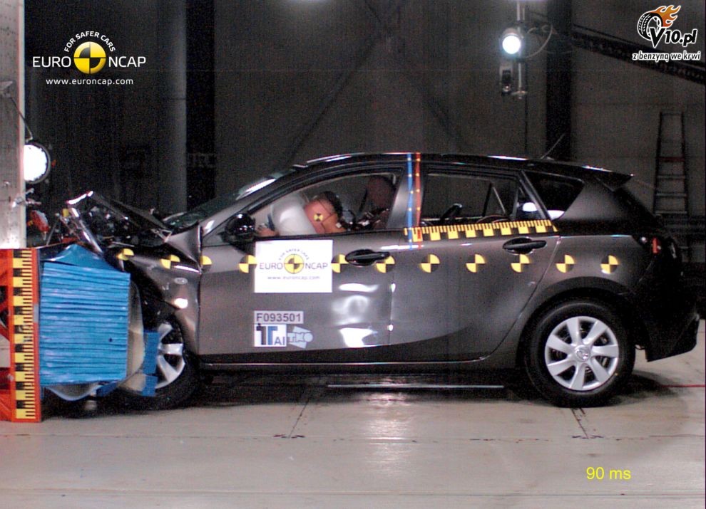 Nowa Mazda3 - test zderzeniowy EuroNCAP