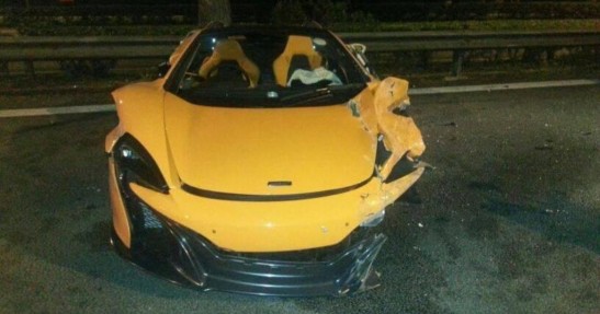 McLaren 650S - wypadek