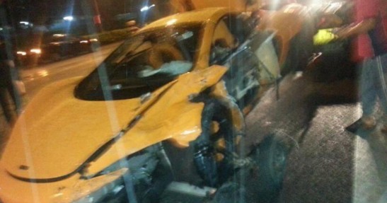 McLaren 650S - wypadek