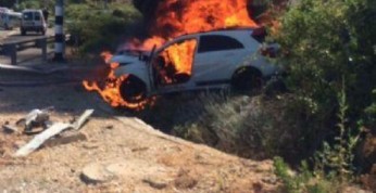 Mercedes A45 AMG Edition 1 spłonął w Izraelu