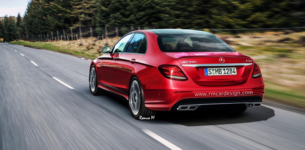 Mercedes E63 AMG - wizualizacja