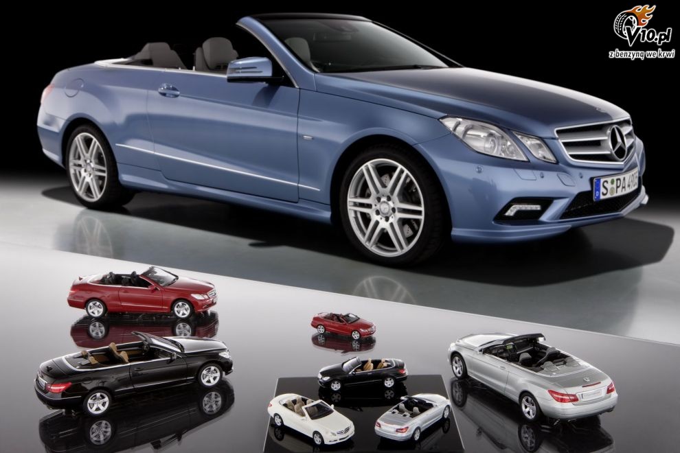 Nowy Mercedes klasy E Cabrio jako miniatury