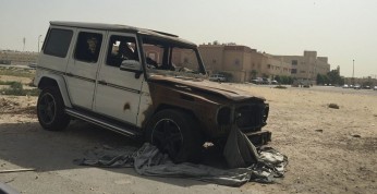 Porzucony Mercedes G63 AMG z Arabii Saudyjskiej