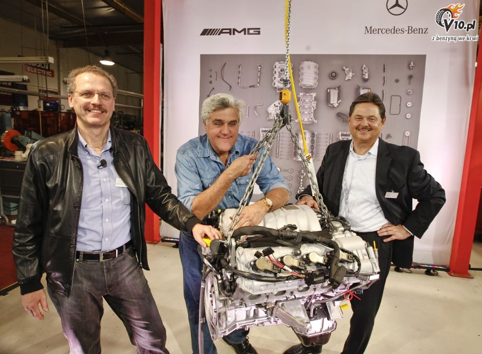 Jay Leno i silnik Mercedes 6.3 AMG  M156