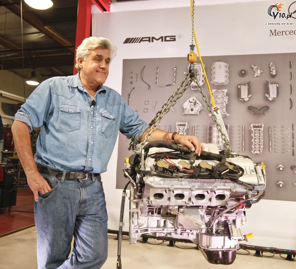Jay Leno i silnik Mercedes 6.3 AMG  M156