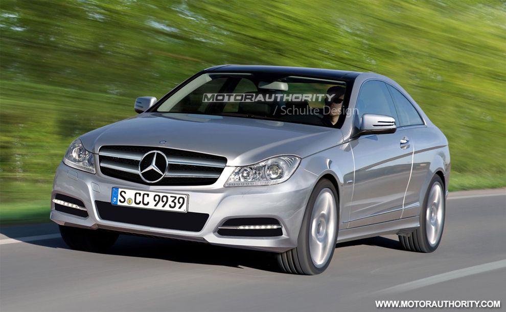 Nowy Mercedes klasy C Coupe 2011 - wizualizacja