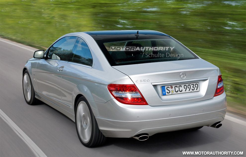 Nowy Mercedes klasy C Coupe 2011 - wizualizacja