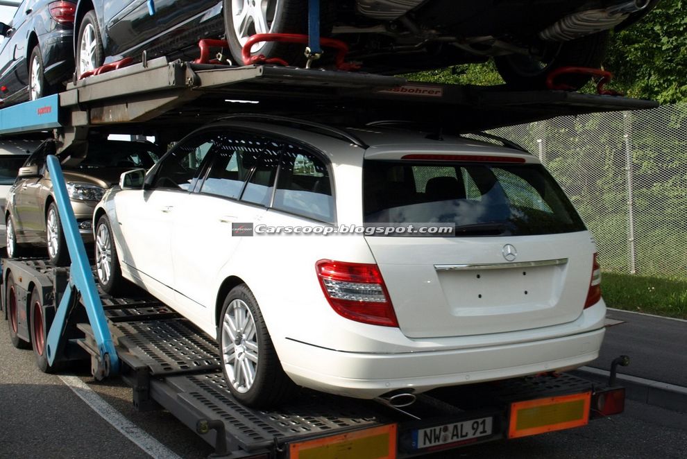 Nowy Mercedes klasy C po liftingu - zdjcie szpiegowskie