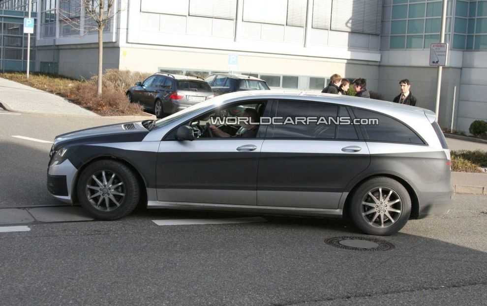 Nowy Mercedes klasy R po liftingu - zdjcie szpiegowskie