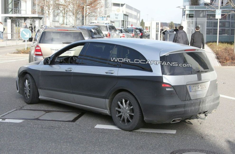 Nowy Mercedes klasy R po liftingu - zdjcie szpiegowskie