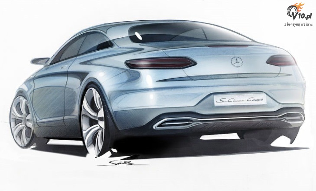Mercedes S-Class Coupe - wizualizacja