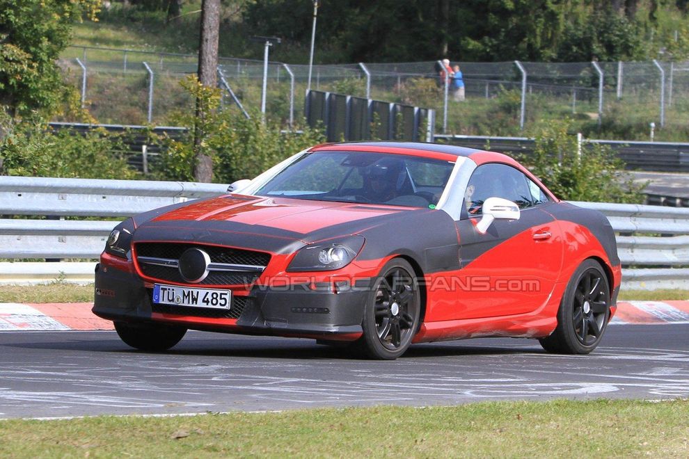 Nowy Mercedes SLK 2011 - zdjcie szpiegowskie