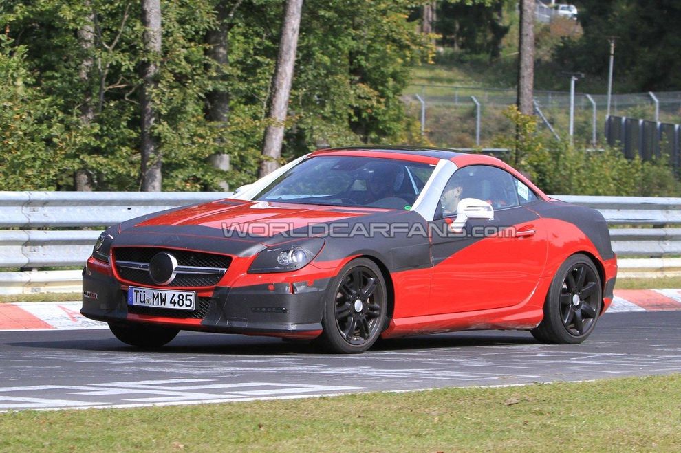 Nowy Mercedes SLK 2011 - zdjcie szpiegowskie