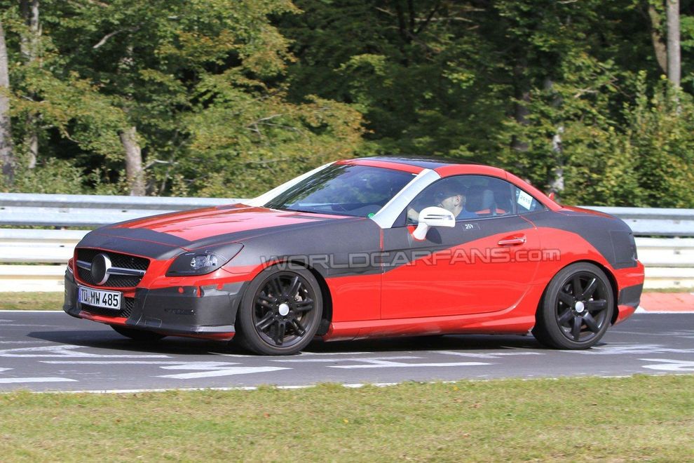 Nowy Mercedes SLK 2011 - zdjcie szpiegowskie