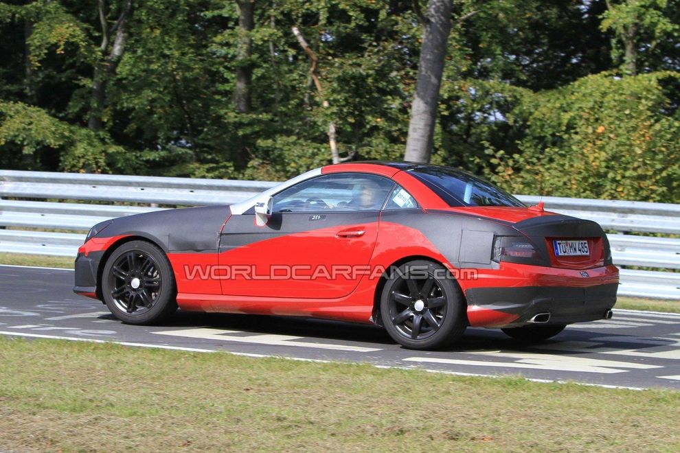 Nowy Mercedes SLK 2011 - zdjcie szpiegowskie