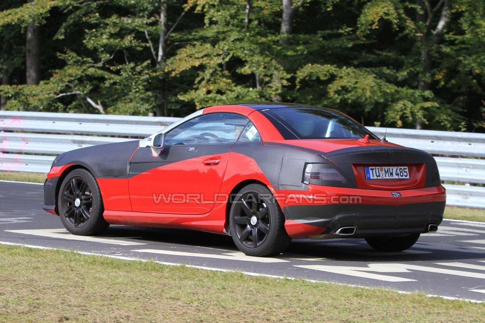 Nowy Mercedes SLK 2011 - zdjcie szpiegowskie