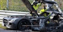 Mercedes SLS AMG Black Series - wypadek