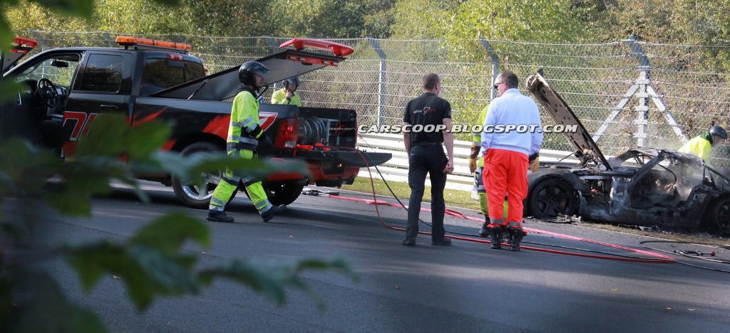 Mercedes SLS AMG Black Series - wypadek
